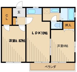 ガーデンコートＫの物件間取画像